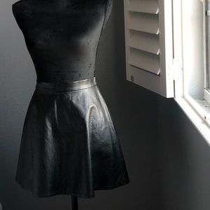 Black Leather Skirt